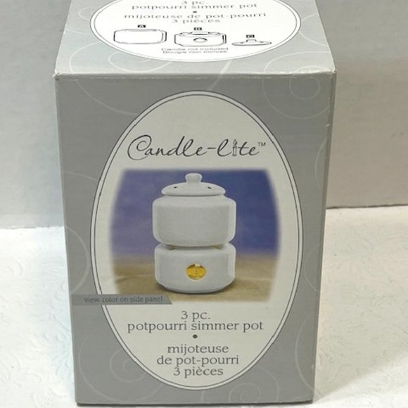 White Candle-lite 3 Piece Potpourri Simmer Pot - Picture 2 of 13